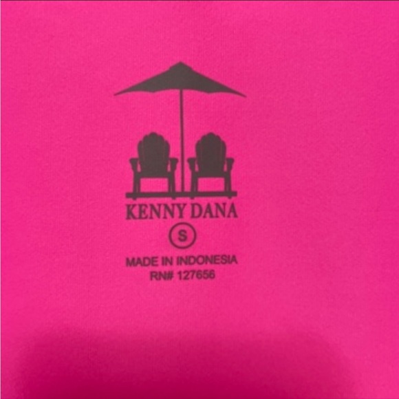 3/4 Sleeve Portrait Collar Top Bright Pink Kenny Dana Top - Picture 4 of 5